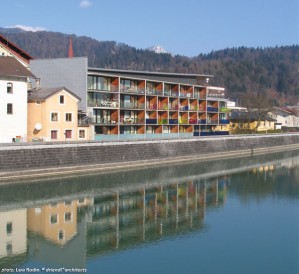 --------------------------------------------------------------------------------
Project Description
--------------------------------------------------------------------------------
KUFSTEIN - starter – and senior flats; this division intends to avoid a development of one-sided constellations of the occupants; all flats have a room-high interior glazing towards the river and offer a generous view and excellent light...