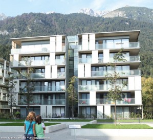 --------------------------------------------------------------------------------
Project Description
--------------------------------------------------------------------------------
→ Shortlisted Residential Building: LEAF AWARDS 2009
→ Highly innovative subsidized (city-) residing.
→ All conduit and installations OUTSIDE of the flats.
→ Water-fall staircases.