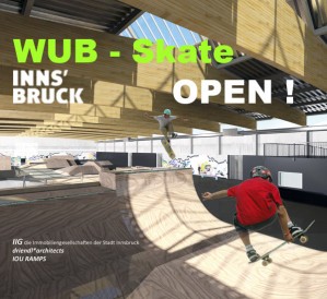 --------------------------------------------------------------------------------
Product Description
--------------------------------------------------------------------------------
New Indoor Skate Park in Innsbruck!
WUB - Skatehalle
for: IIG die Immobiliengesellschaften der Stadt Innsbruck
Ramp design: IOU Ramps